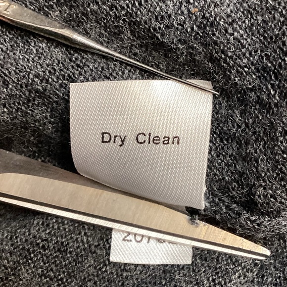 Garnet Hill Merino Wool Dress MIDI Gray - Picture 10 of 12